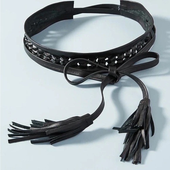 NWT ADA Tassel Woven Leather Belt - Picture 1 of 10